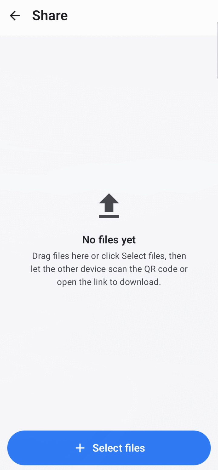 Sharing files over LAN with a QR code on Android